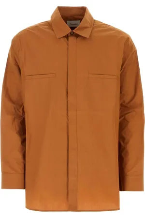 Nanushka Casual Shirts, male, , M, Caramel cotton shirt