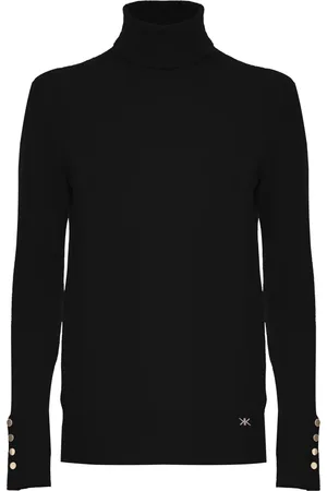 Kocca Knit Polo Neck Jumper with Metal Buttons