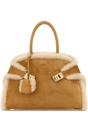 Salvatore Ferragamo Suede Hug Handbag