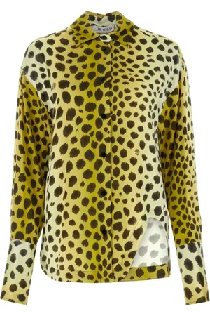 The Attico Shirts, female, , 2XS, Satin Eliza Printed Shirt