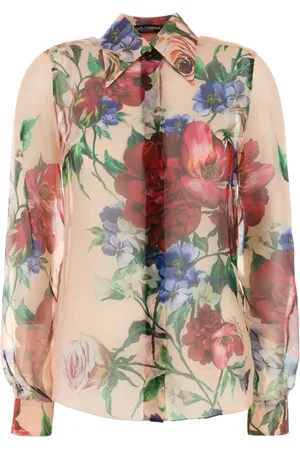 Dolce & Gabbana Shirts, female, , XS, Silk Printed Shirt
