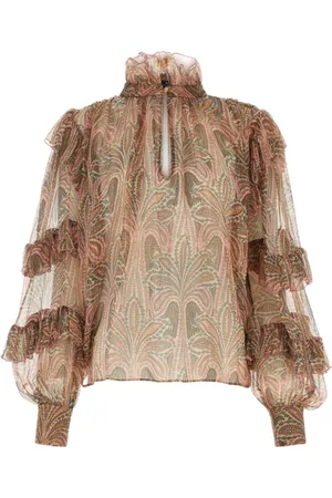 Etro Blouses, female, , 2XS, Stylish Printed Crepe Blouse