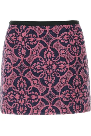 Marine Serre Short Skirts, female, , M, Flattering Curve-Enhancing Pencil Skirt