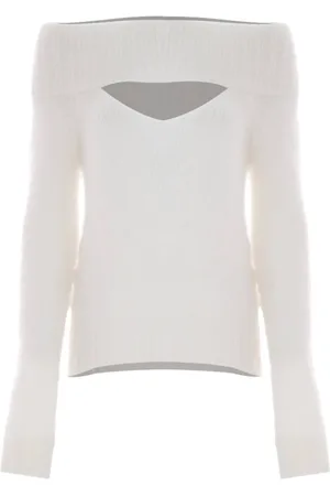 Kocca Round-neck Knitwear, female, , 2XL, Mohair Wool Cut-Out Neckline Jumper
