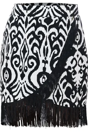 Kocca Patterned Fringed Tulip Skirt