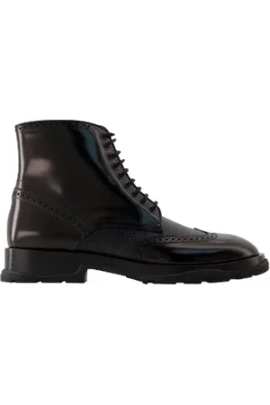 Alexander McQueen Lace-up Boots, female, , 7 UK, Leather boots