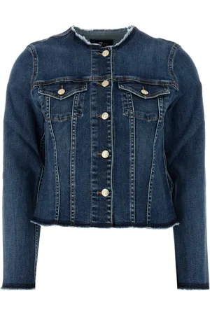 7 for all Mankind Denim Jackets, female, , M, Stretch Denim Vicky Jacket