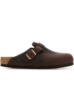 Birkenstock Leather Boston Slippers