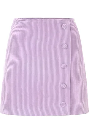 Kocca Button-Front Corduroy Mini Skirt