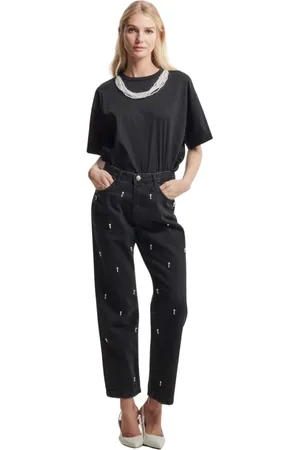 Kocca Straight Jeans, female, , W34, Beaded Detail Jeans