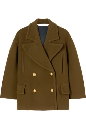 Palm Angels Blazers, female, , 2XS, Fern Double-Breasted Coat
