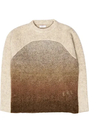 ERL Round-neck Knitwear, male, , M, Rainbow Gradient Jumper