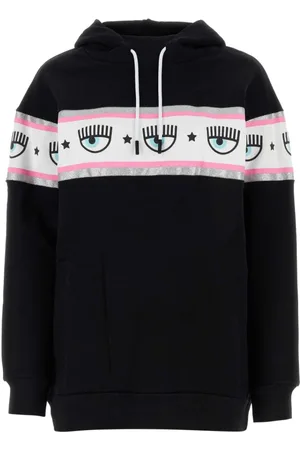Chiara Ferragni Hoodies, female, , S, Cotton Oversize Sweatshirt