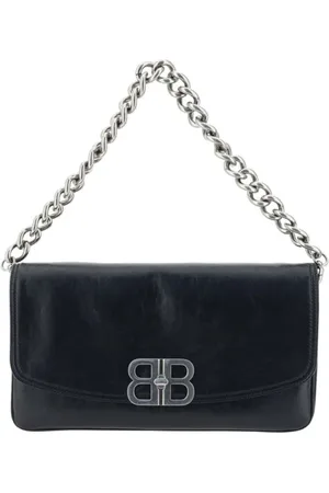 Balenciaga Handbags, female, , ONE SIZE, Leather Shoulder Bag with Chain Handle