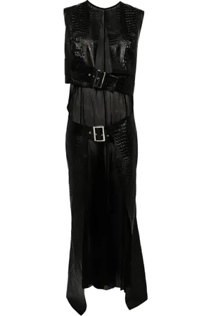 JUNYA WATANABE Maxi Dresses, female, , S, Artificial Leather Flared Day Dress