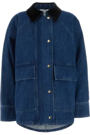 Patou Denim Jackets, female, , XS, Stylish Denim Parka Jacket