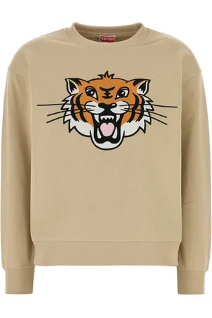 Kenzo Sweatshirts, female, , XS, Cotton Sweatshirt in Cappuccino Color