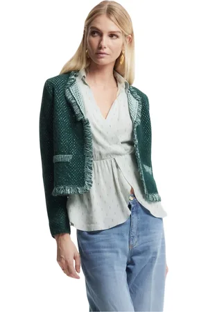 Kocca Fringed Trim Alpaca Blend Cardigan