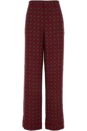 Moschino Silk Printed Trousers