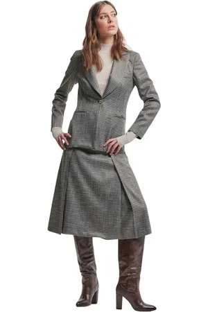 Kocca Blazers, female, , L, Chic Microcheck Lapel Jacket