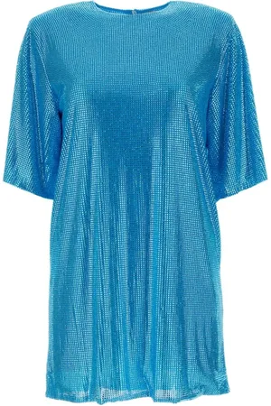 GIUSEPPE DI MORABITO Mesh Embellished T-Shirt Dress