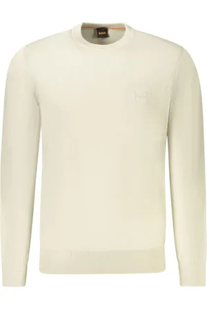 HUGO BOSS Round-neck Knitwear, male, , S, Cotton Knit Jumper Men Casual