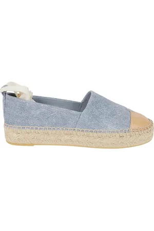 Tory Burch Flat Cap-Toe Espadrille Shoes