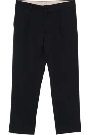 COSTUMEIN Straight Trousers, male, , XL, Wool Trousers with Pleat Detail