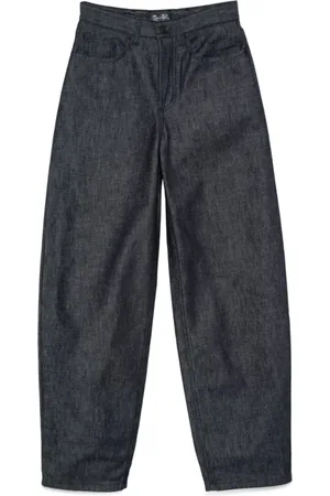 MUGLER Wide Jeans, female, , W28, Barrel Leg Jeans with Corset Detail