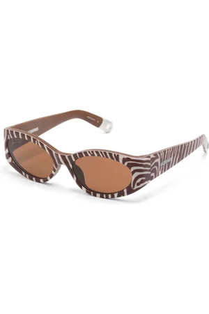 Jacquemus Ovalo Zebra Detail Sunglasses