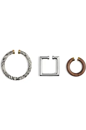 Jacquemus Earrings, female, , ONE SIZE, Multicolour Open Cuff Set of Three