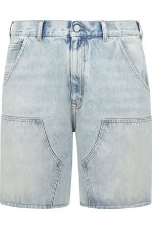 Maison Margiela Cotton denim shorts with logo