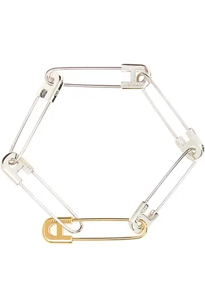 AMBUSH Two-tone Safety Pin Link Bracelet
