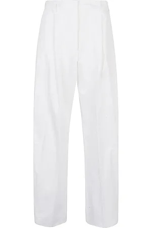 Thelatest Wide Trousers, female, , L, Straight Hem Trousers with Belt Loop