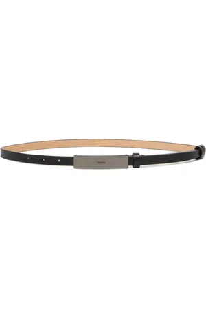 Max Mara Belts, female, , XS, Elongated Tip Leather Belt