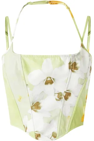 Pinko Floral Sleeveless Bustier Top