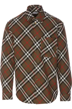 Burberry Long Sleeved Checked Buttoned Shirt