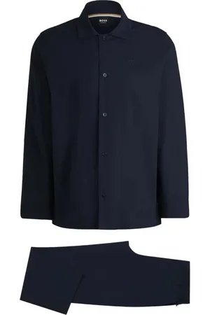 HUGO BOSS Pyjamas, male, , L, Chris Pyjama Set in Navy