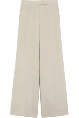 Max Mara Wide Leg Linen Trousers