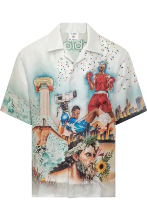 Casablanca White Celebration Silk Shirt