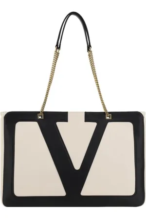 VALENTINO GARAVANI Logoed Shoulder Bag with Chain Handles