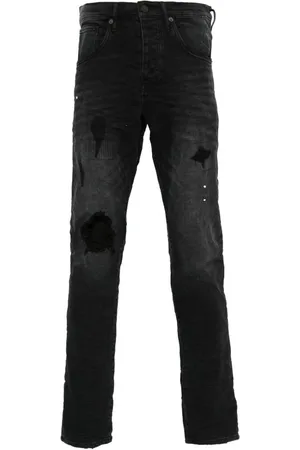 Purple Brand Slim-fit Jeans, male, , W38, Skinny Jeans with Distressed Details