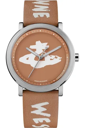Vivienne Westwood Orb Logo Quartz Watch Leather Strap