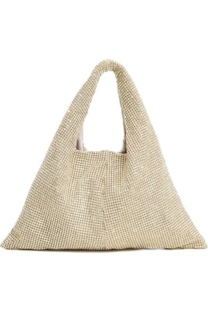 Twentyfour Handbags, female, , ONE SIZE, Elegant Oro Clutch with Sparkling Embellishments