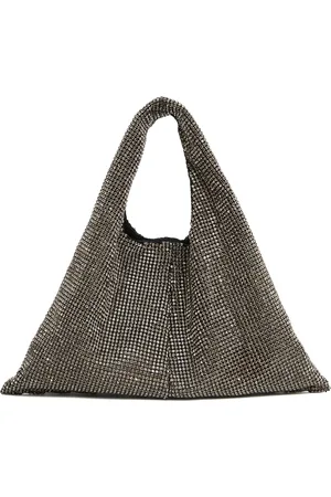 Twentyfour Handbags, female, , ONE SIZE, Black Rhinestone Clutch Bag