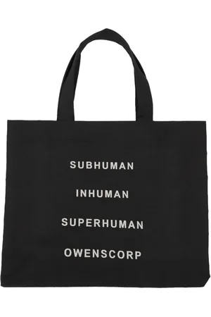 Rick Owens Tote Bags, unisex, , ONE SIZE, Beach Bag with Front Embroidery