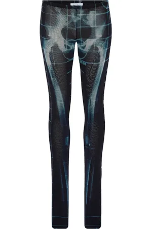 Jean Paul Gaultier Squeletor Flared Print Trousers