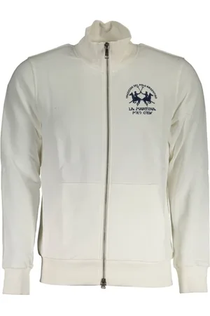 La Martina Cotton Men Jumper Zip Front