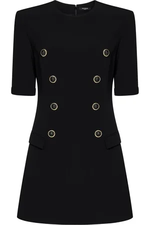 Balmain Elegant Dress with Gold Buttons