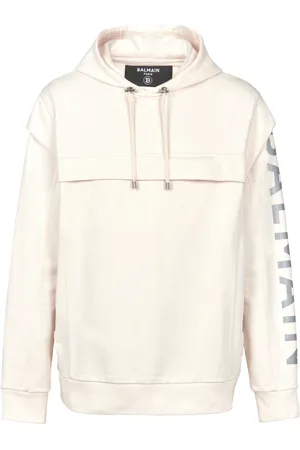 Balmain Cotton printed logo hoodie